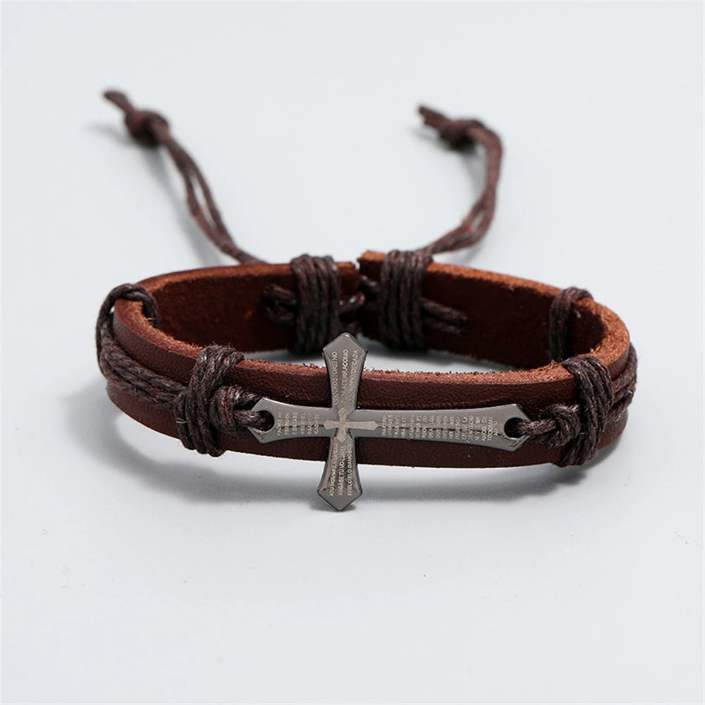 Horus Leather Bangle